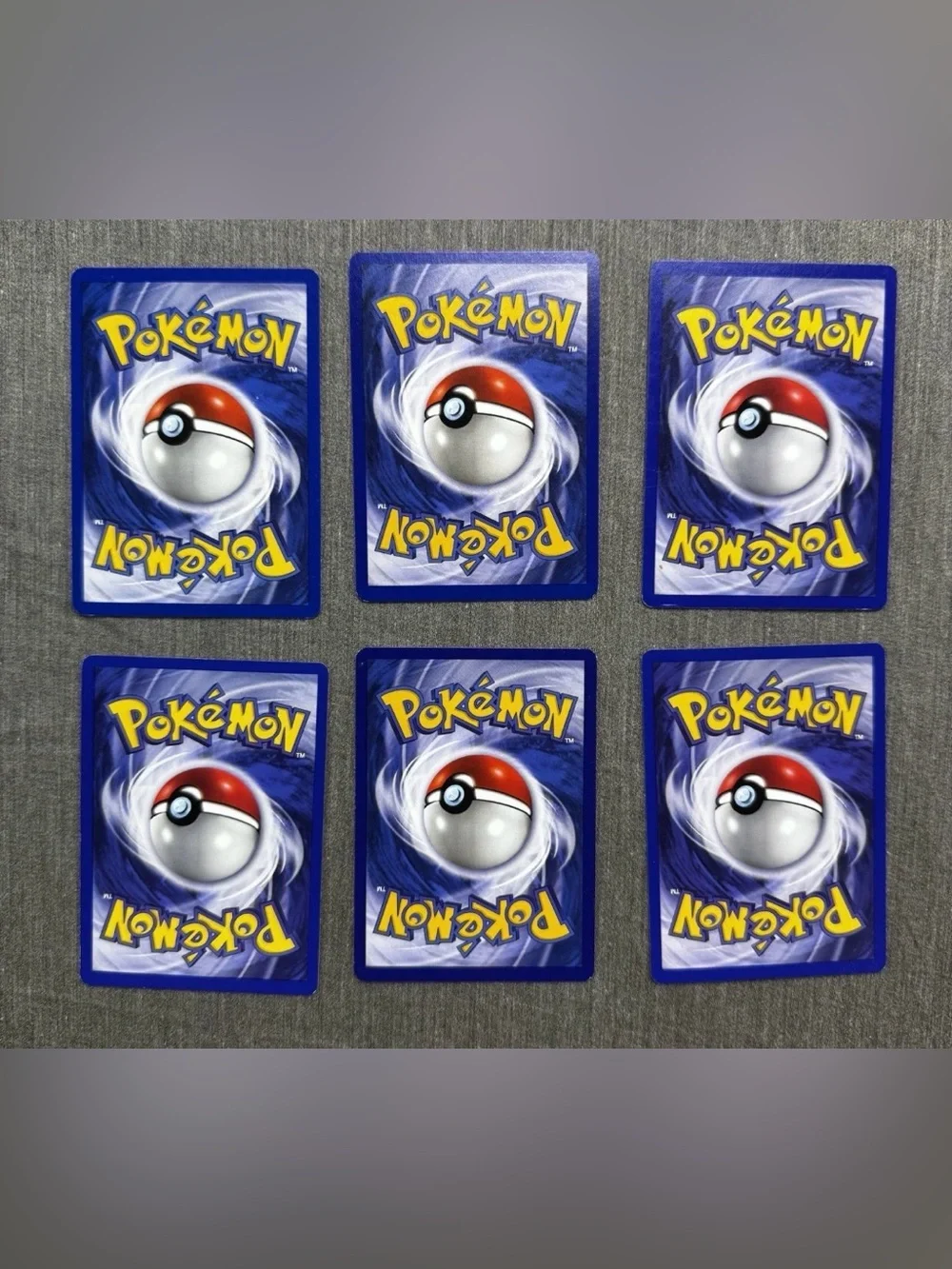 Vintage Pokemon Cards Base Set Basic Energy Lot of 6 - Original 1999 WOTC
